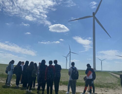 Visite d’un parc éolien et intervention auprès de jeunes de La Chapelle-Saint-Luc